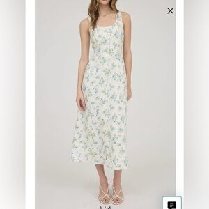 Blue Pepper Floral Button-Down Dress